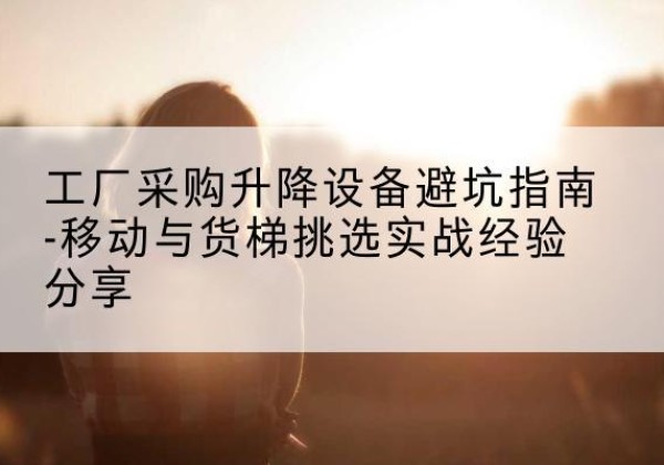 龙湖移动式升降机怎么选-工厂采购升降设备避坑指南-移动与货梯挑选实战经验分享