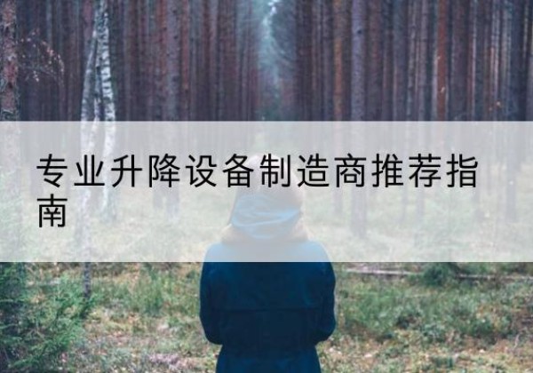 龙湖电动剪叉升降平台厂家-专业升降设备制造商推荐指南